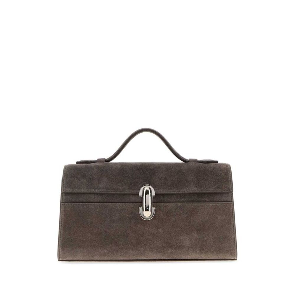Savette Women Mud Suede Symmetry Handbag